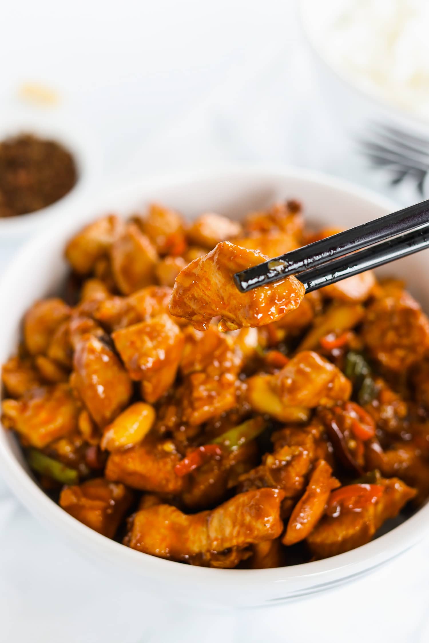 The BEST Spicy Kung Pao Chicken! | That Spicy Chick