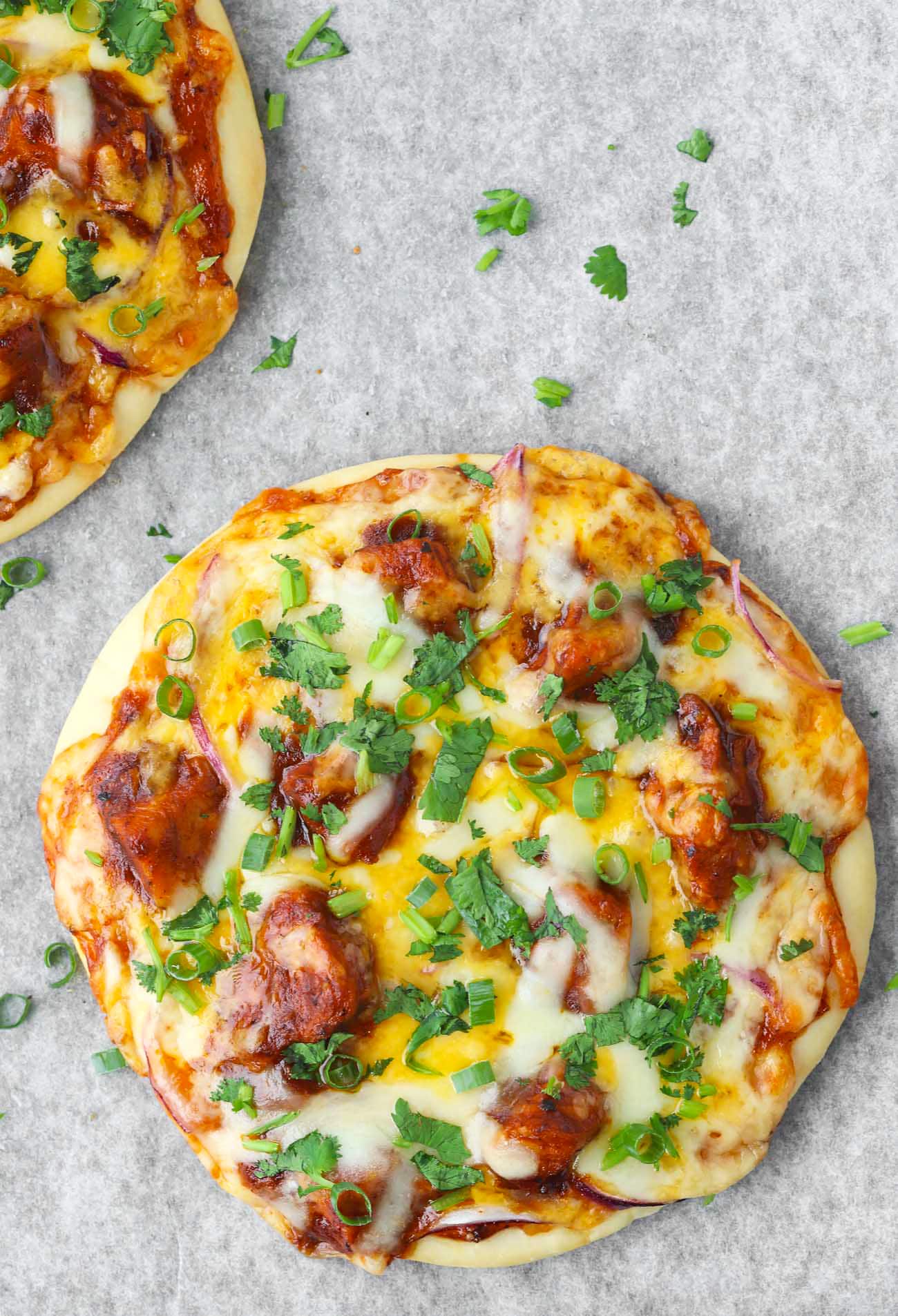 Spicy BBQ Chicken Pita Pizza - Easy pita bread pizza! – That Spicy Chick