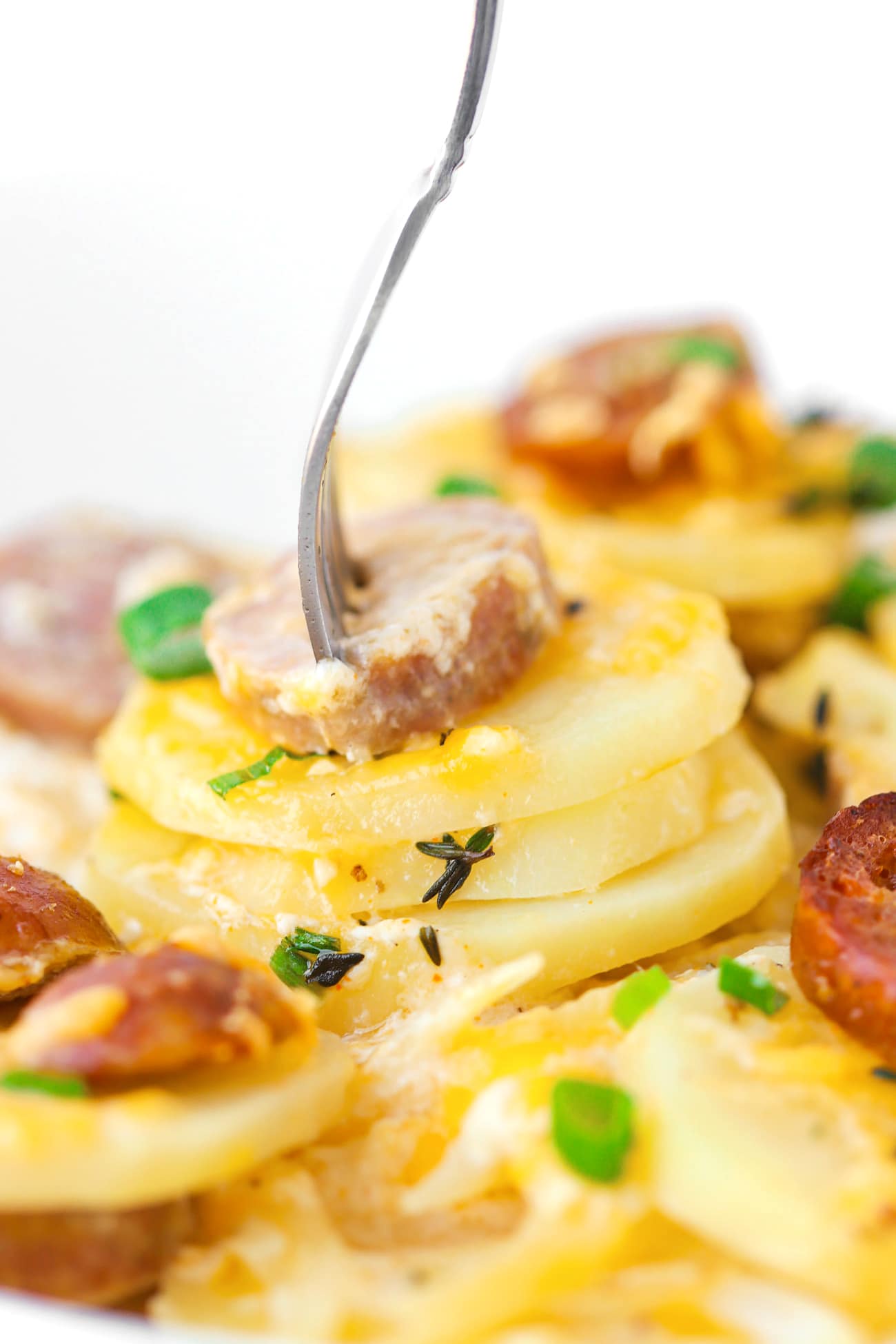 Sausage Scalloped Potatoes (with Truffle Sausage!) That Spicy Chick