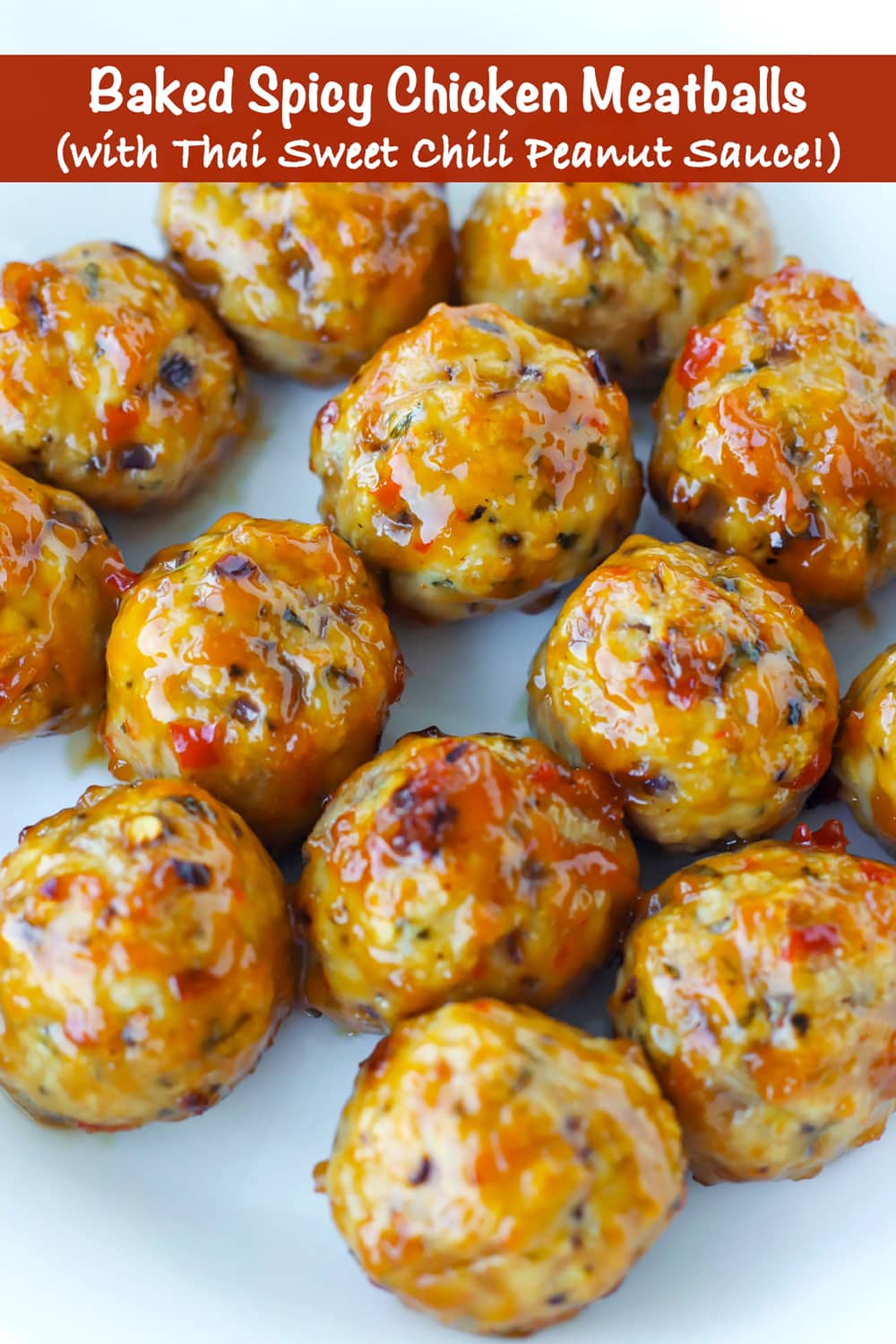Baked Spicy Chicken Meatballs That Spicy Chick