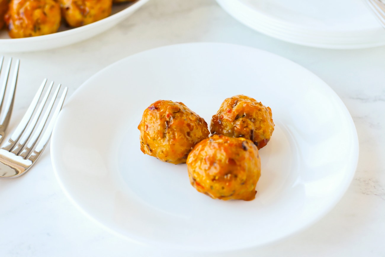 Baked Spicy Chicken Meatballs That Spicy Chick