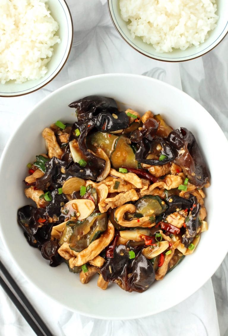 Pork and Wood Ear Mushroom Stirfry That Spicy Chick