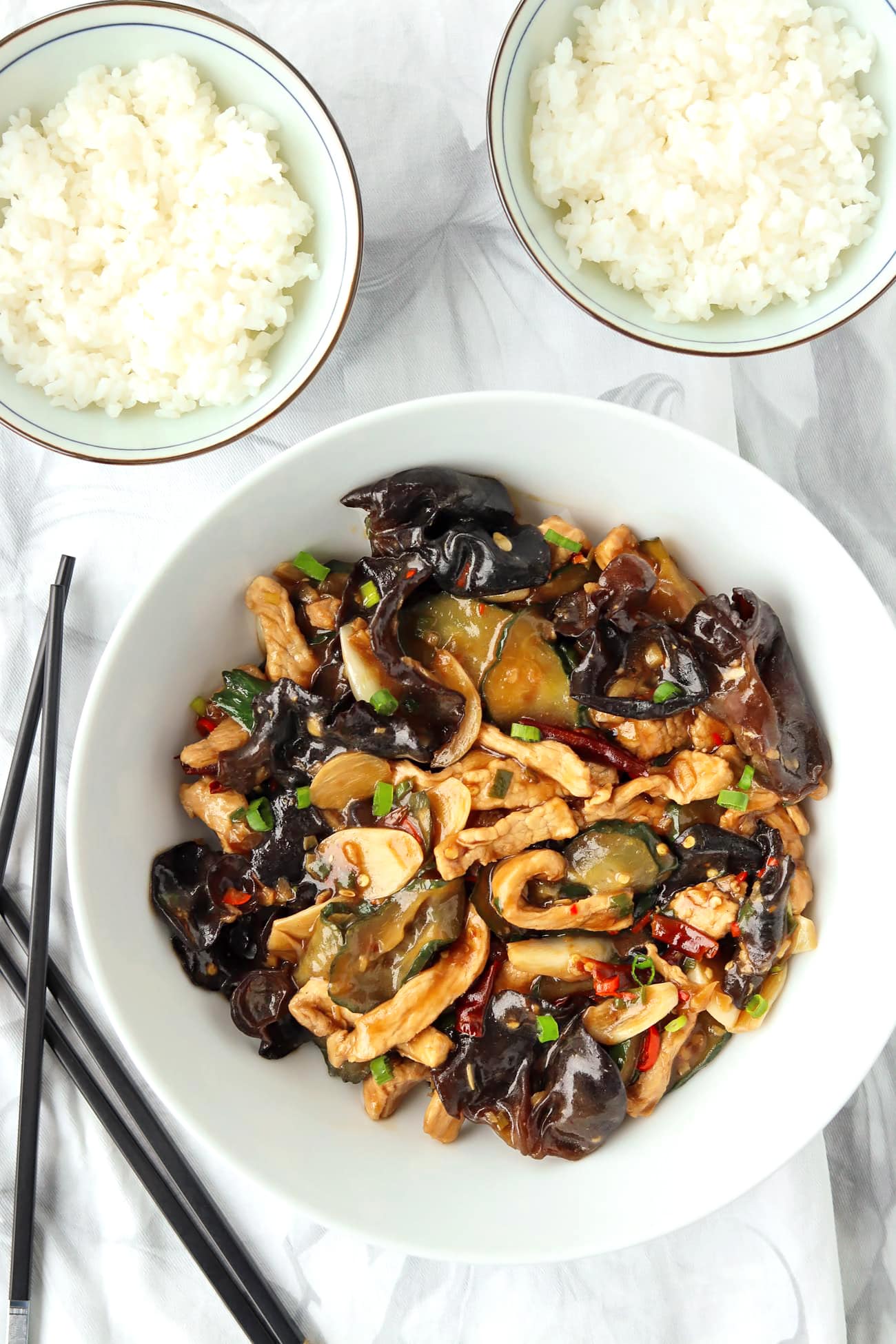 Pork and Wood Ear Mushroom Stirfry That Spicy Chick