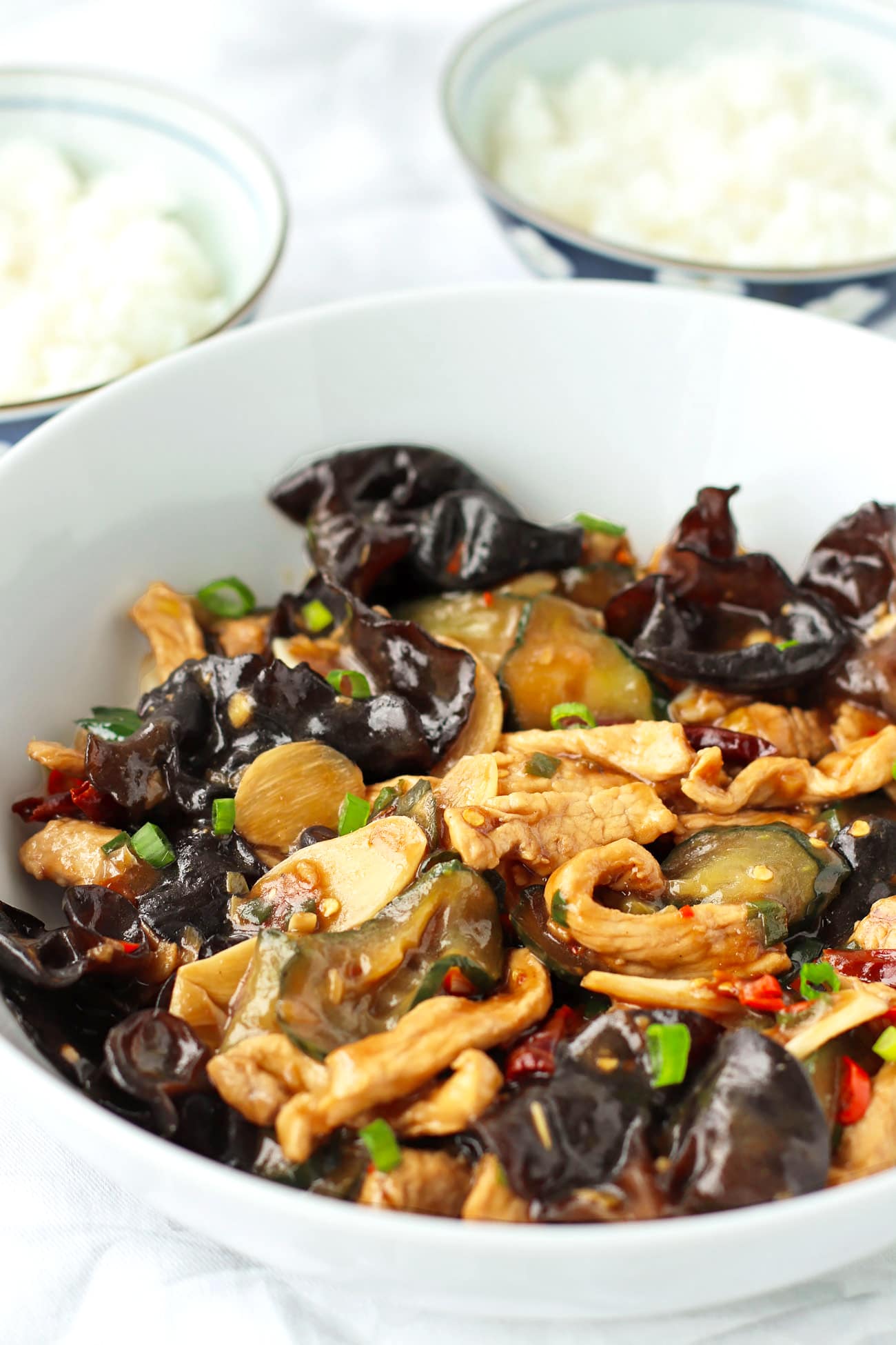 Pork and Wood Ear Mushroom Stirfry That Spicy Chick