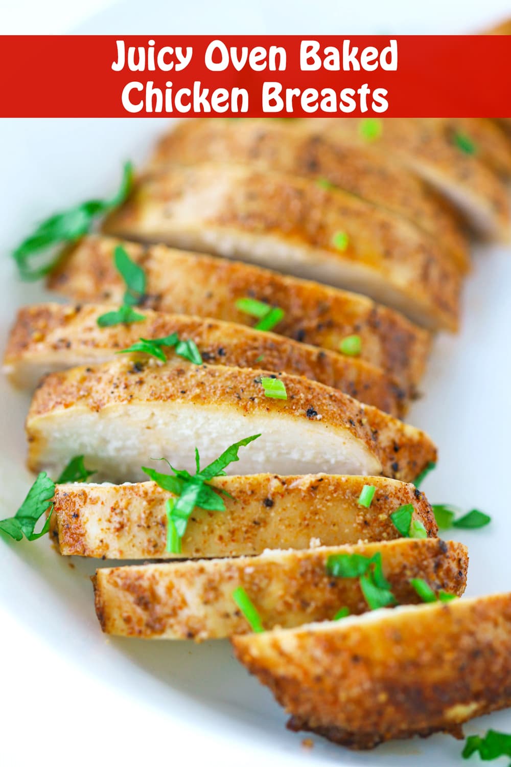 Juicy Baked Chicken Breasts (foolproof easy method!) That Spicy Chick