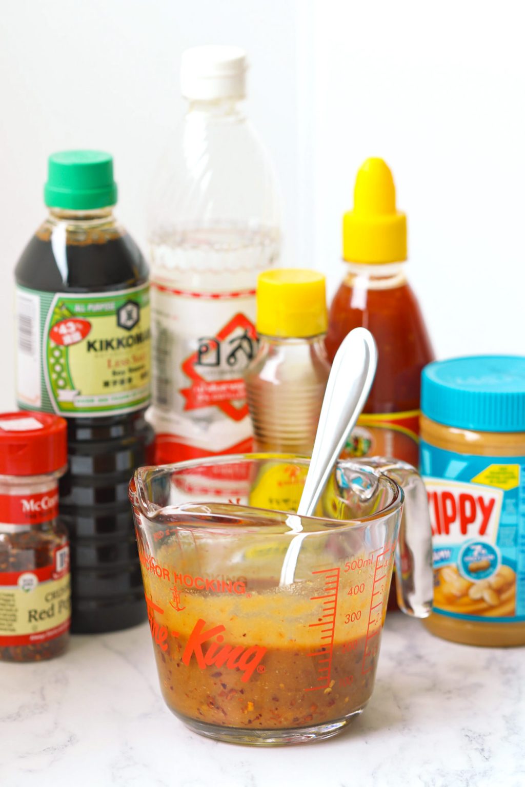 Peanut Sauce Ground Pork Stirfry (30 minute recipe) That Spicy Chick