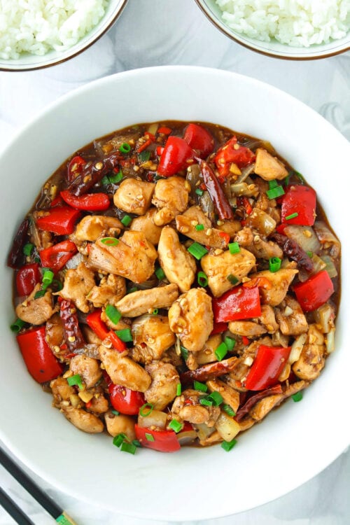 Spicy Pepper Chicken Stirfry (30 minute recipe) That Spicy Chick