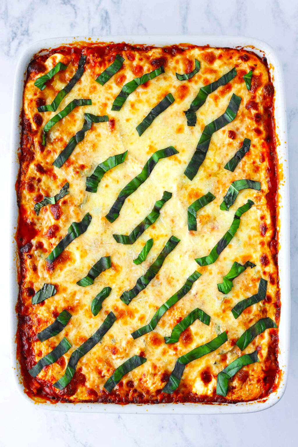 Buffalo Chicken Ravioli Lasagna - That Spicy Chick