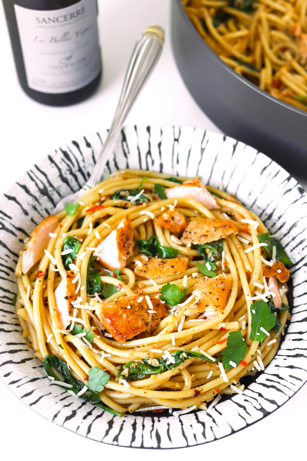 Salmon Pasta with AnchovyGarlic Sauce That Spicy Chick