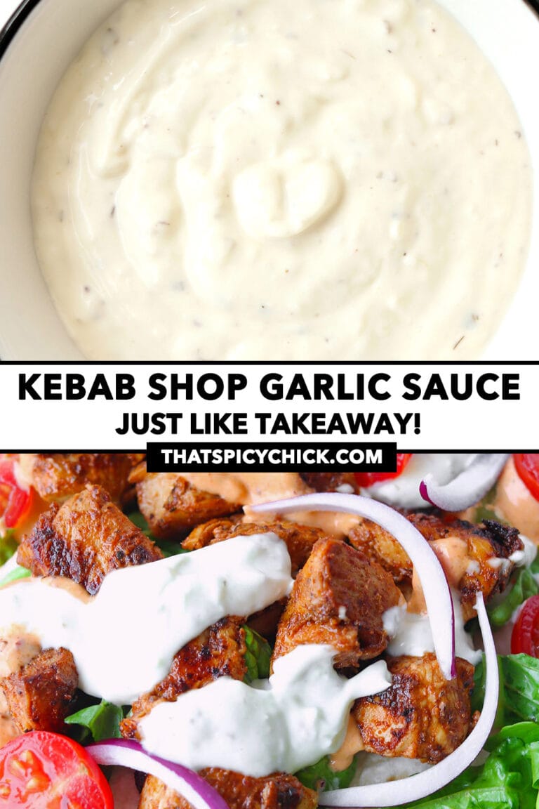 Kebab Shop Garlic Sauce (Easy twostep recipe!) That Spicy Chick