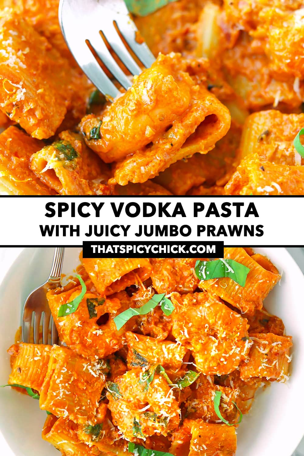 Spicy Vodka Pasta (with Juicy Jumbo Prawns!) - That Spicy Chick
