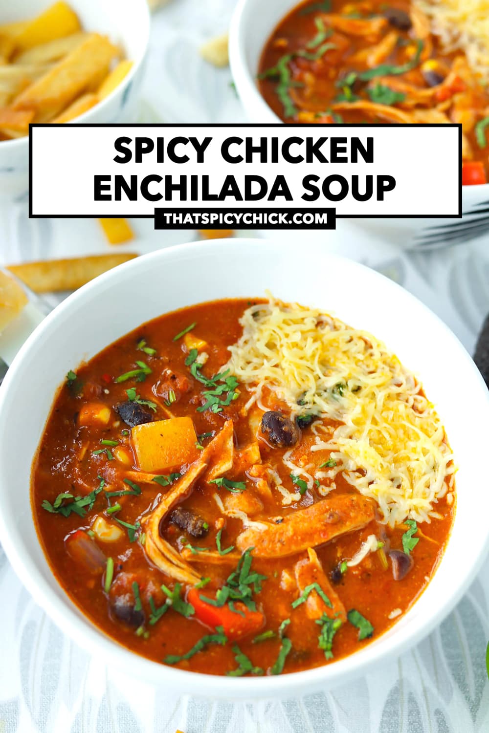 Spicy Chicken Enchilada Soup That Spicy Chick