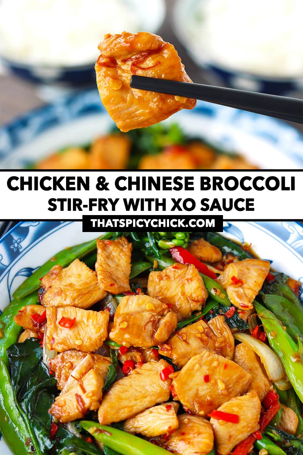 XO Sauce Chicken & Chinese Broccoli Stirfry That Spicy Chick