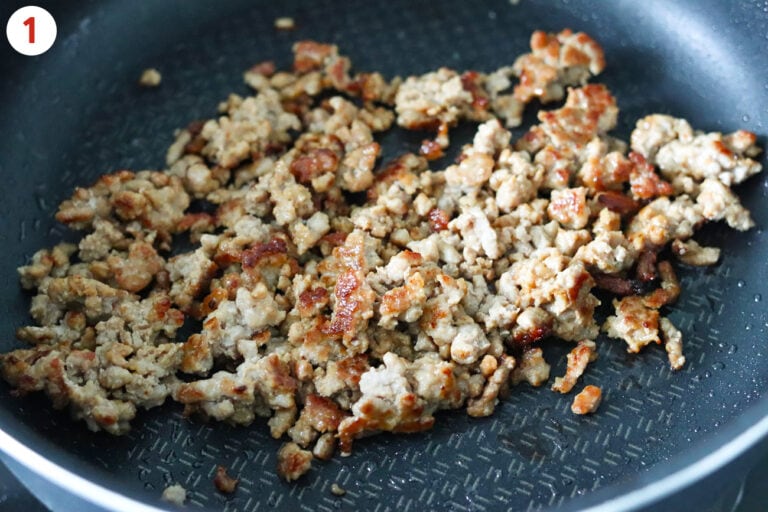 XO Noodle Soup (with Crispy Ground Pork & Fish Balls) That Spicy Chick