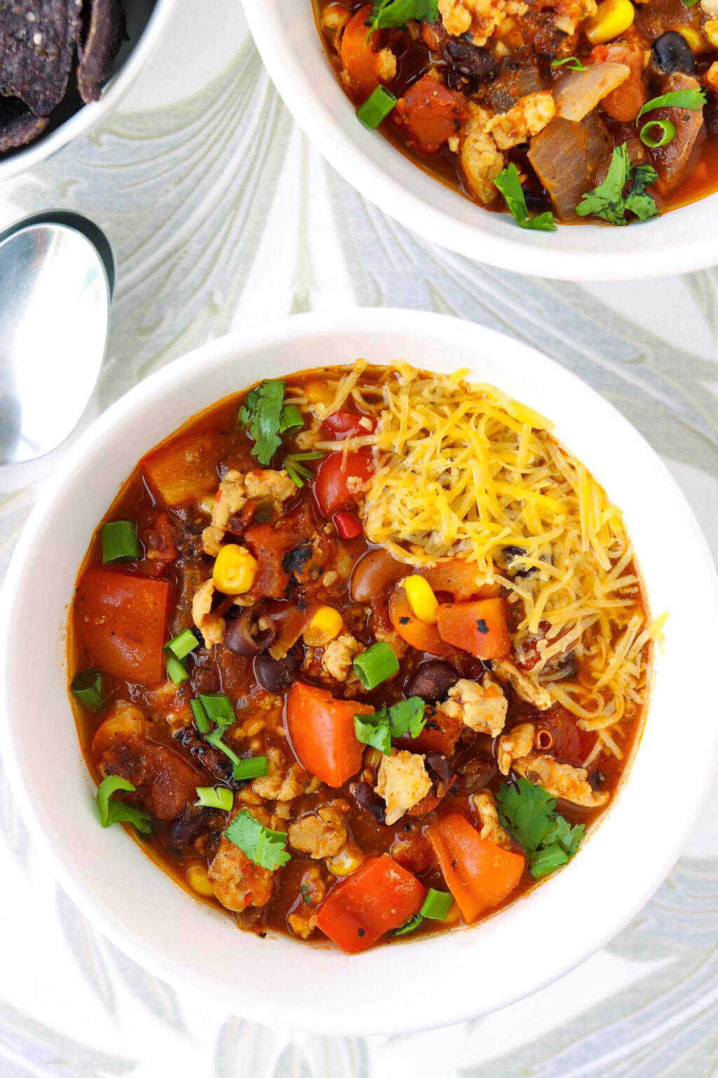 Spicy Ground Chicken Chili That Spicy Chick