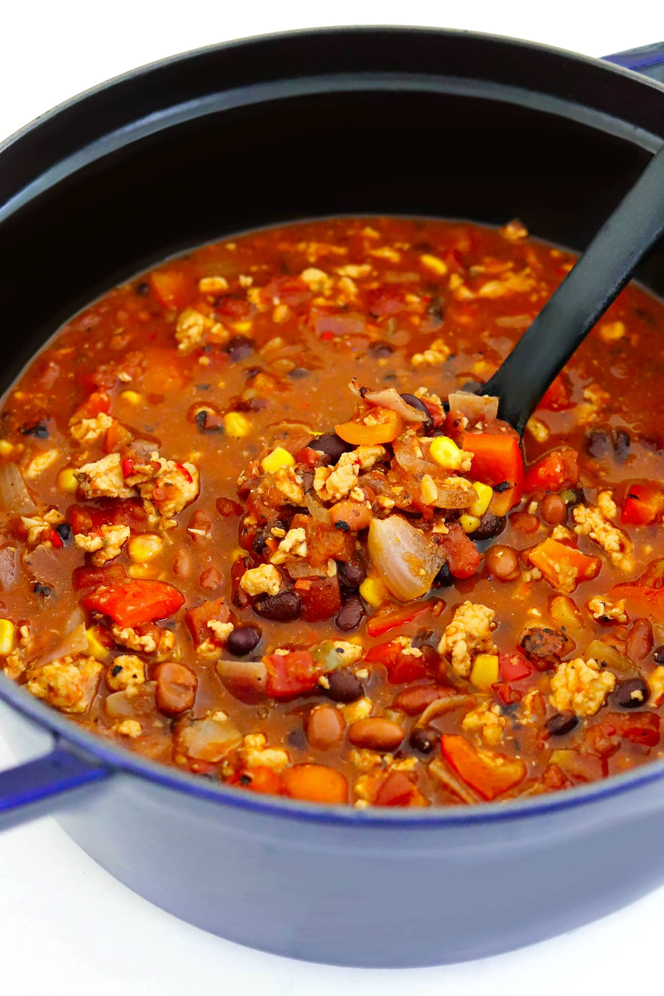 Spicy Ground Chicken Chili - That Spicy Chick
