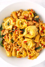 Thai Basil Chicken Tortellini - That Spicy Chick