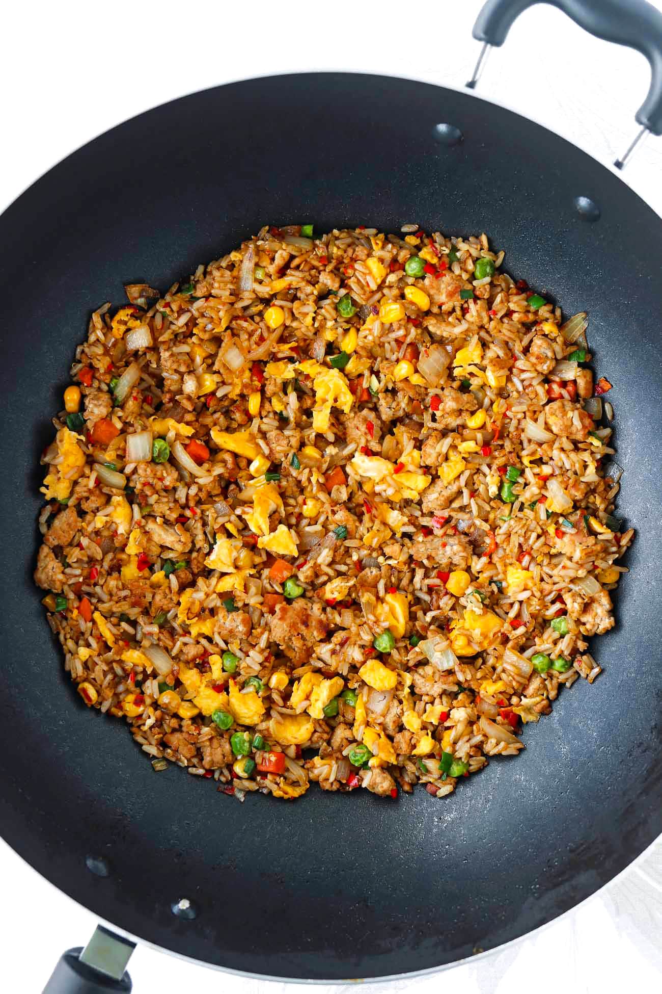 Chinese Pork Fried Rice - That Spicy Chick