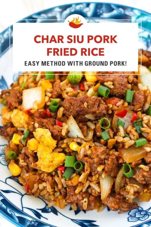 Easy Char Siu Fried Rice (Shortcut Chinese BBQ Pork Fried Rice) - That ...