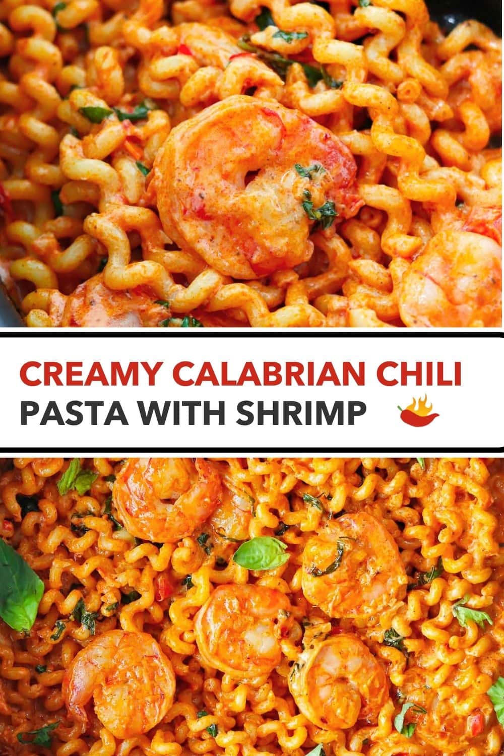 Creamy Calabrian Chili Pasta with Shrimp - That Spicy Chick